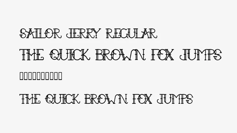 Sailor Jerry Font Free Download