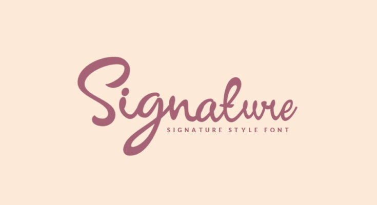 Signature Script Font Free Download