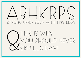 Skip Leg Day Font