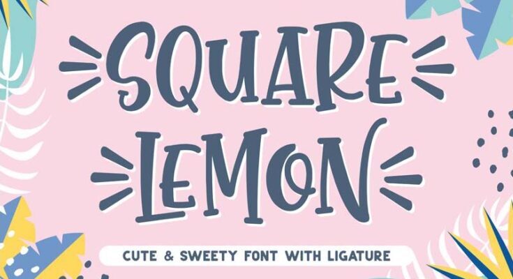 Square Lemon Font Free Download