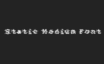 Static Medium Font Free Download