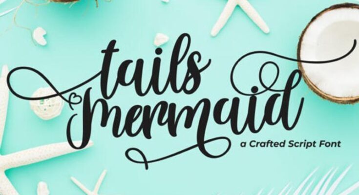 Tails Mermaid Font Free Download