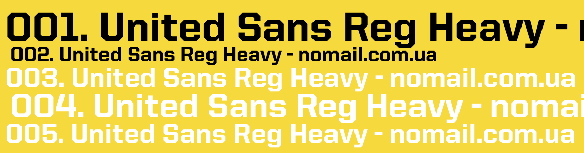 United Sans Reg Heavy Font Free Download