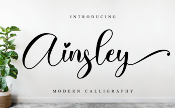 ainsley font