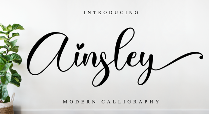 Ainsley Script Font Family Free Download