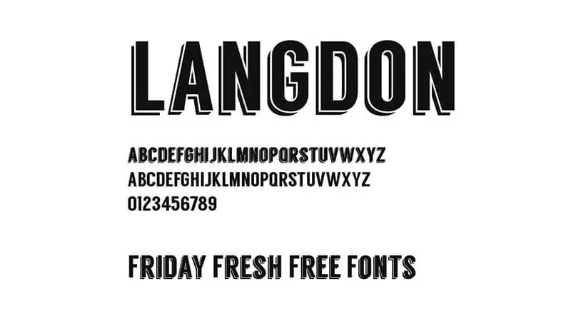 Langdon Font Free Download