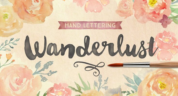 Wanderlust Letters Font Free Download
